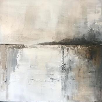 Light brown abstract painting